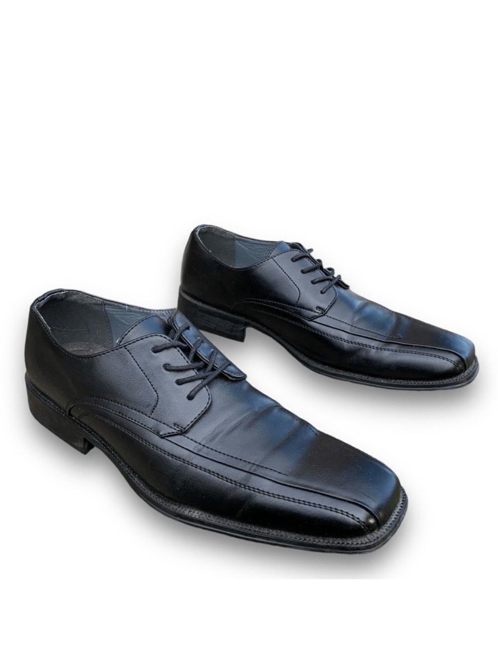 JF J Ferrar Derby Black Lace Up Dress Shoe Oxford Work Basic Men’s size 12